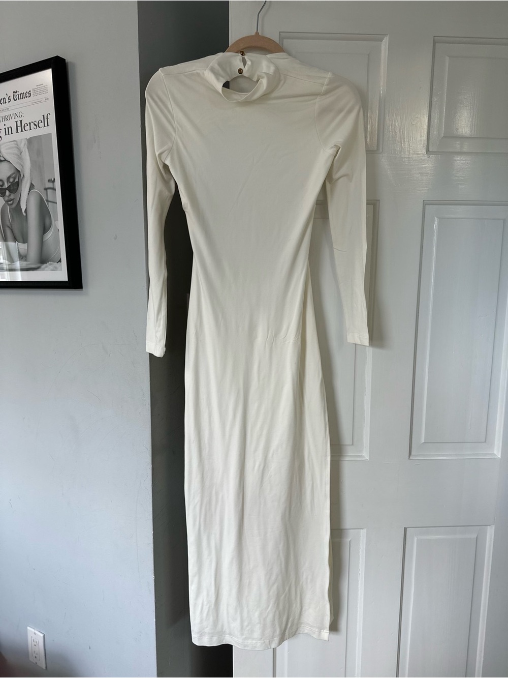 Jluxlabel open back turtleneck dress